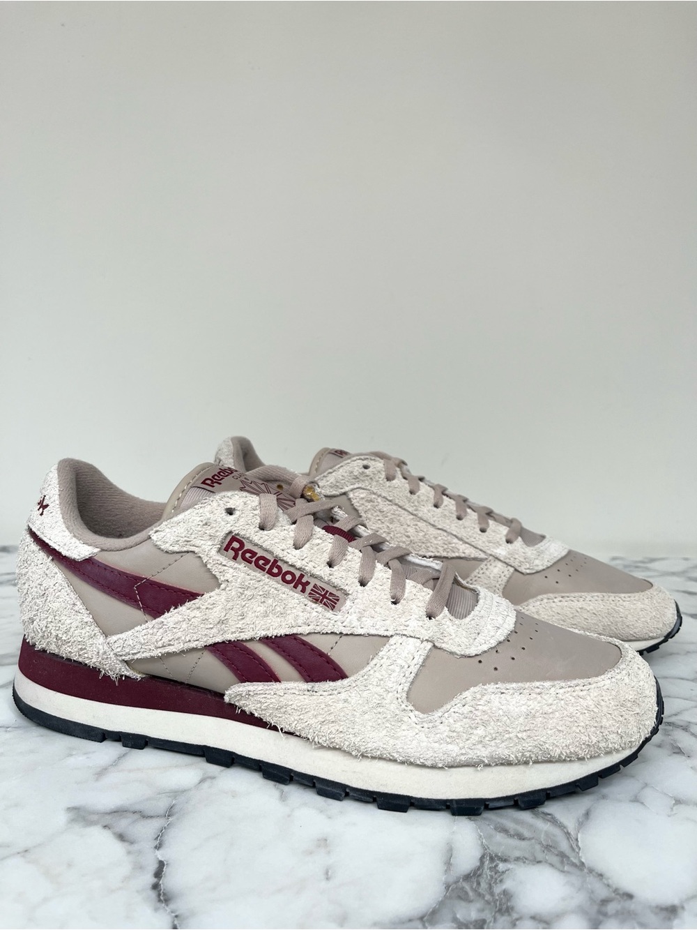 Reebok Classic GY1525 Sneakers Men's US 9 Beige Red Lifestyle Shoes ZAP2260